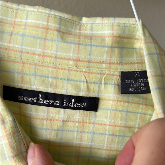 NWT Northern Isles Men's Light Green Cable Knit Sweater Vest and L/S Shirt - XL - Picture 2 of 8